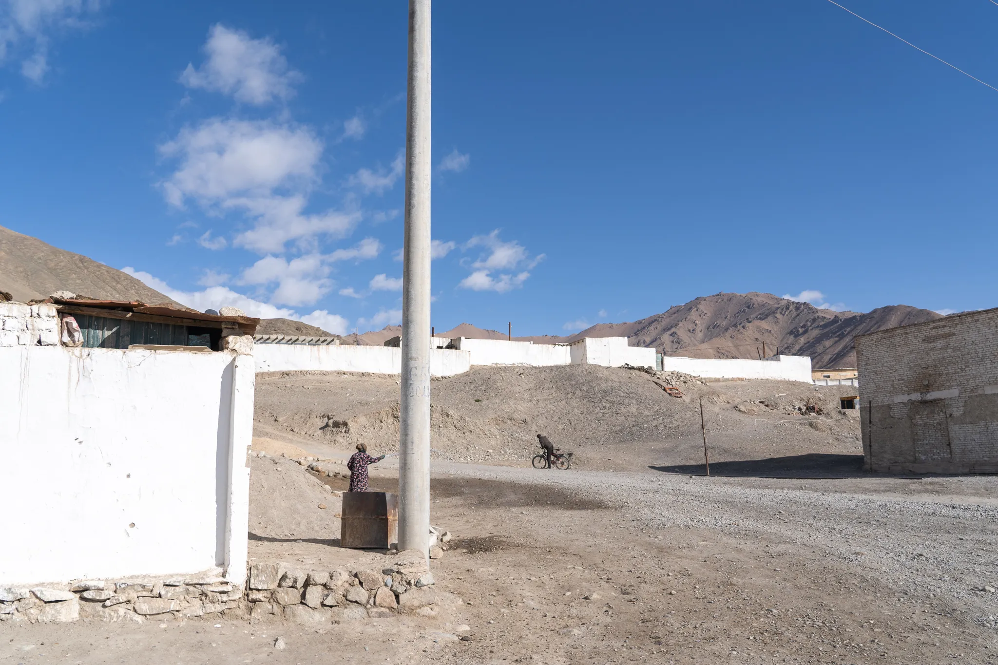 Crossroads in Murghob, Tajikistan