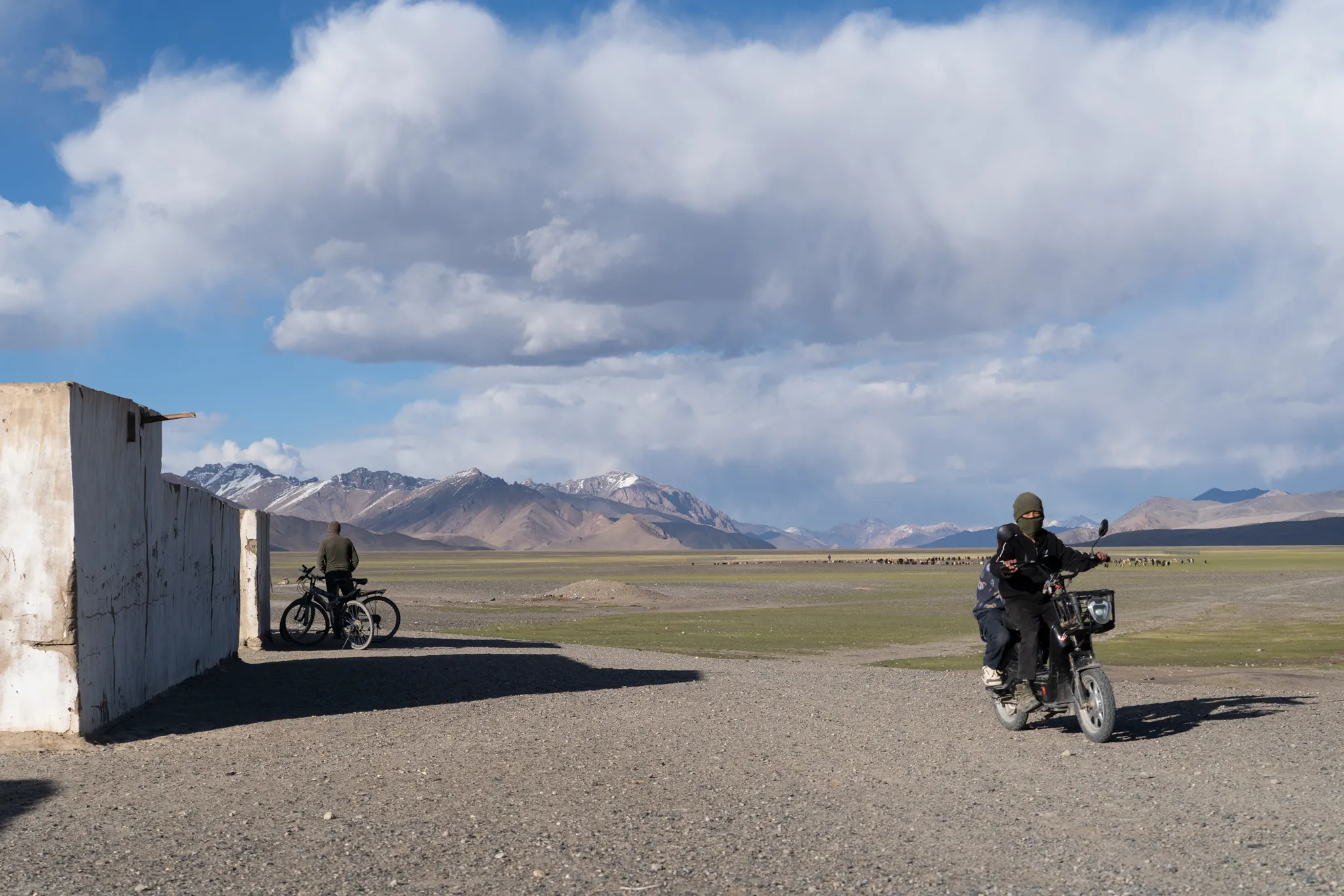 Biking home, Kyrgyzstan