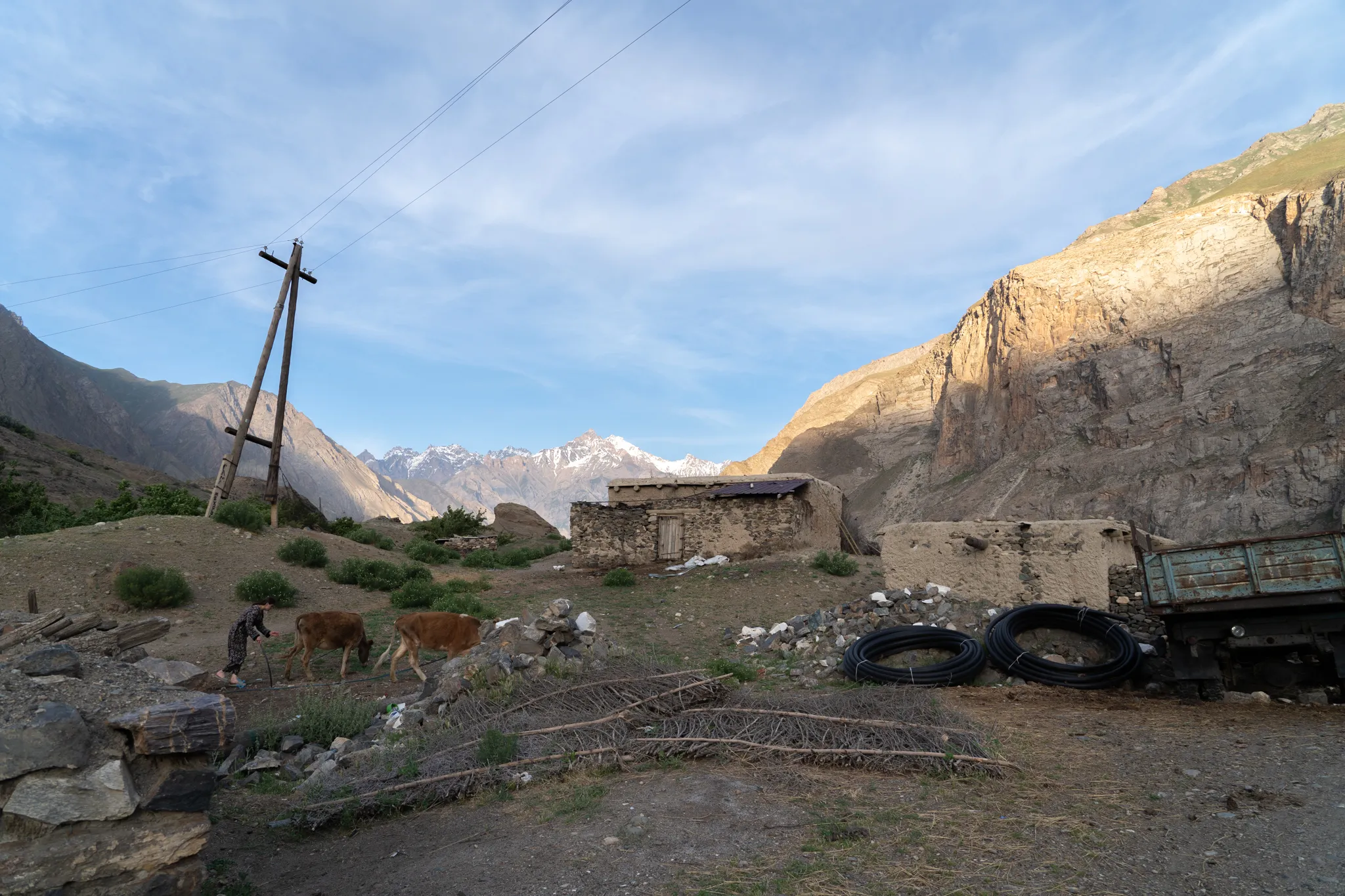 Village in the mountains, Tajikistan